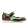 Chaussures enfants 153 vernis bordeaux combiné