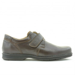 Chaussures décontractées / élégantes hommes 854sc marron velcro