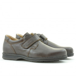 Chaussures décontractées / élégantes hommes 854sc marron velcro