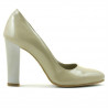 Chaussures élégantes femme 1214 vernis beige