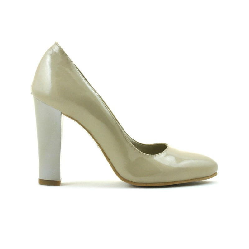 Chaussures élégantes femme 1214 vernis beige