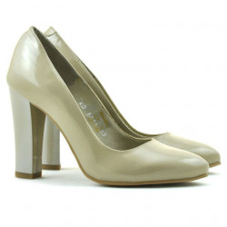 Chaussures élégantes femme 1214 vernis beige