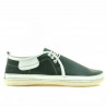 Mocassins homme 865 vert+beige