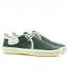 Mocassins homme 865 vert+beige