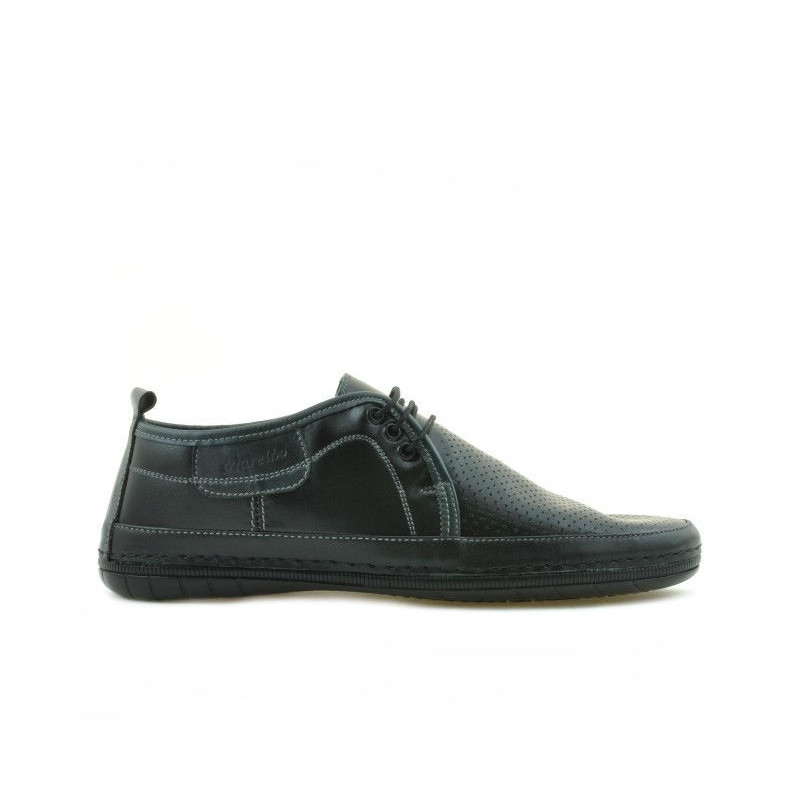 Mocassins hommes 865 noir+gris