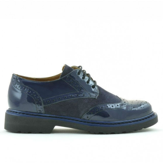 Chaussures casual femme 663 laque indigo combiné Chaussures casual femme 663 laque indigo combiné