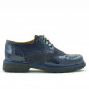 Chaussures casual femme 663 laque indigo combiné