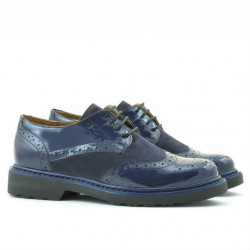 Chaussures casual femme 663 laque indigo combiné