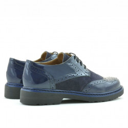 Chaussures casual femme 663 laque indigo combiné