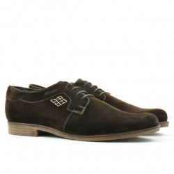 Chaussures décontractées / élégantes hommes (grandes tailles) 730m café velours