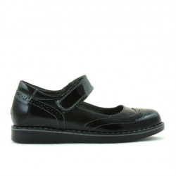 Chaussures enfants 153 vernis noir combiné