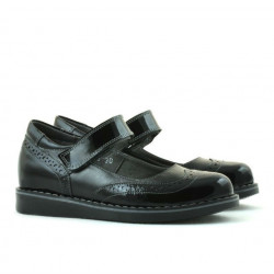 Chaussures enfants 153 vernis noir combiné
