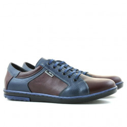 Baskets homme 869 indigo+bordeaux