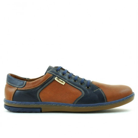 Baskets homme 869 marron+indigo