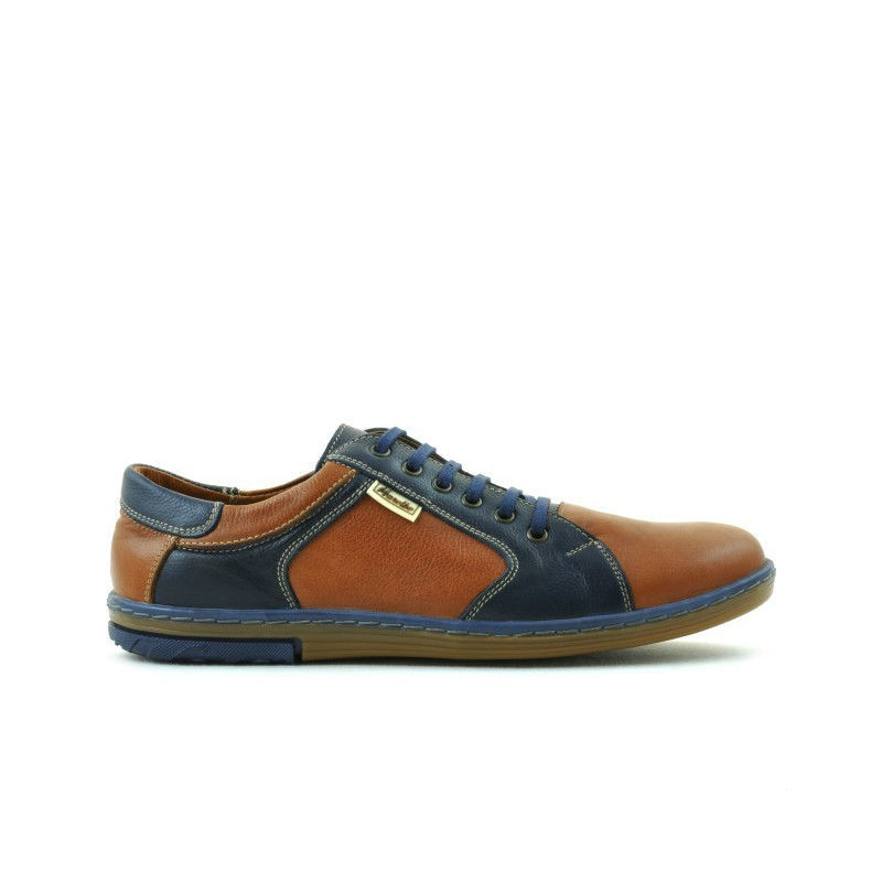 Baskets homme 869 marron+indigo