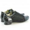 Chaussures décontractées femme 645 vernis noir combiné