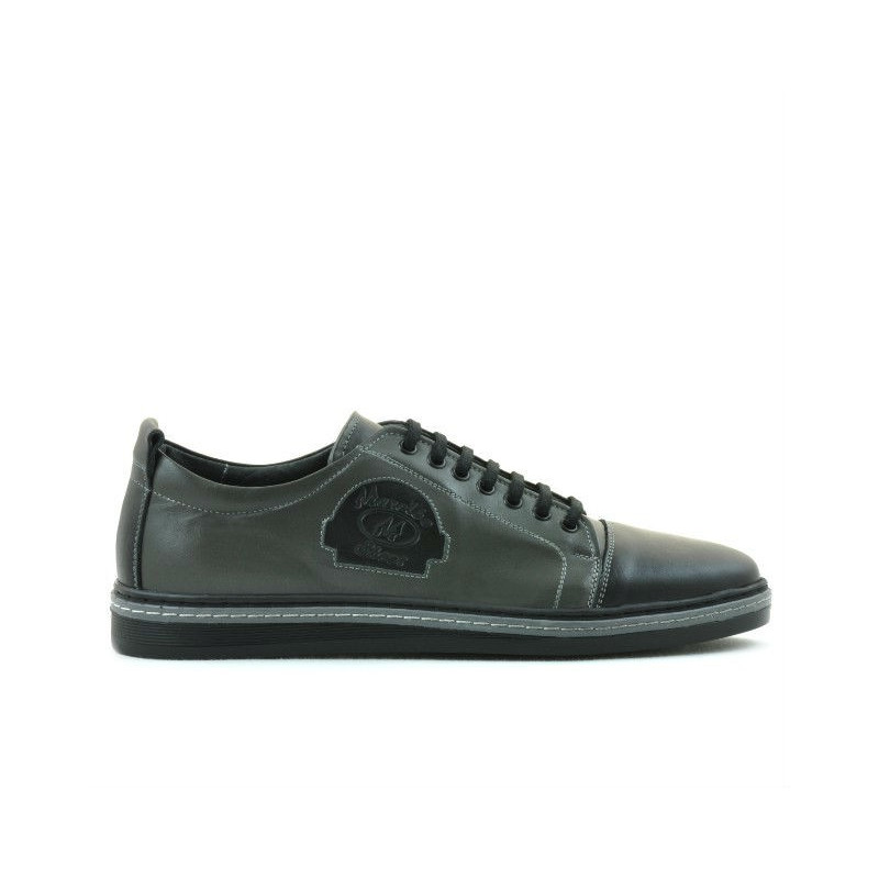 Chaussures casual / sport homme 766 noir+gris
