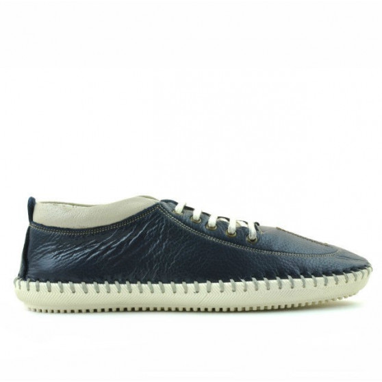 Mocassins hommes 864 indigo+beige Mocassins hommes 864 indigo+beige