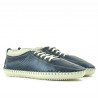 Mocassins hommes 864 indigo+beige