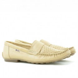 Mocassins homme 737p beige perforé