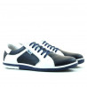 Baskets hommes 869 indigo+blanc