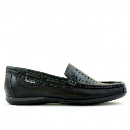 Mocassins homme 719p noir perforé