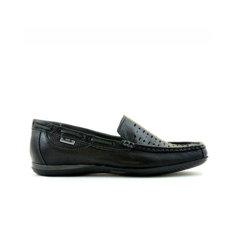 Mocassins homme 719p noir perforé