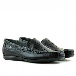 Mocassins homme 719p noir perforé