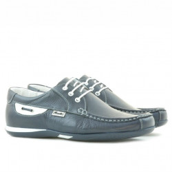 Mocassins hommes 718 indigo+blanc
