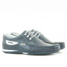 Mocassins hommes 718 indigo+blanc