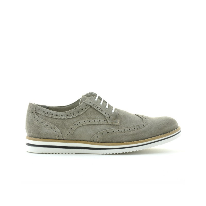 Chaussures décontractées homme 866 sable velours