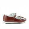 Chaussures enfants petits 51c verni bordeaux+blanc