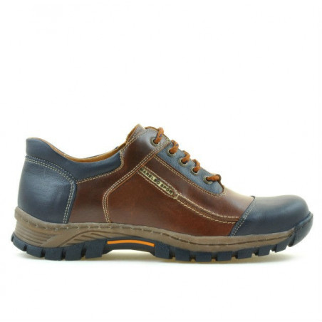 Baskets homme 852 marron+indigo