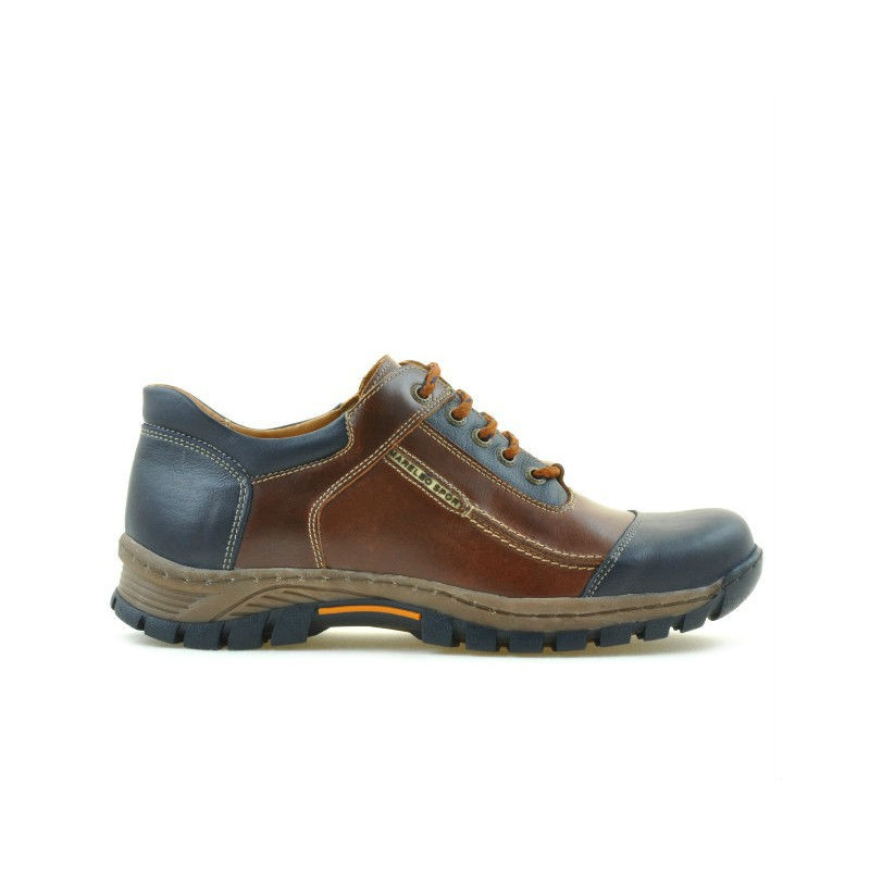 Baskets homme 852 marron+indigo