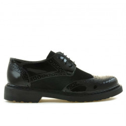 Chaussures casual femme 663 verni noir combiné