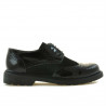 Chaussures casual femme 663 verni noir combiné