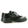 Chaussures casual femme 663 verni noir combiné