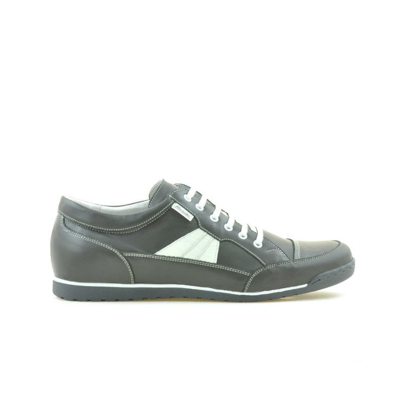 Baskets homme 716 gris+blanc
