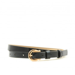 Ceinture femme 04m vernis noir