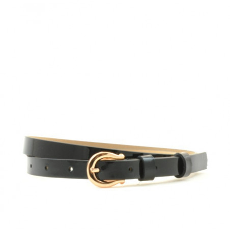 Ceinture femme 04m vernis noir