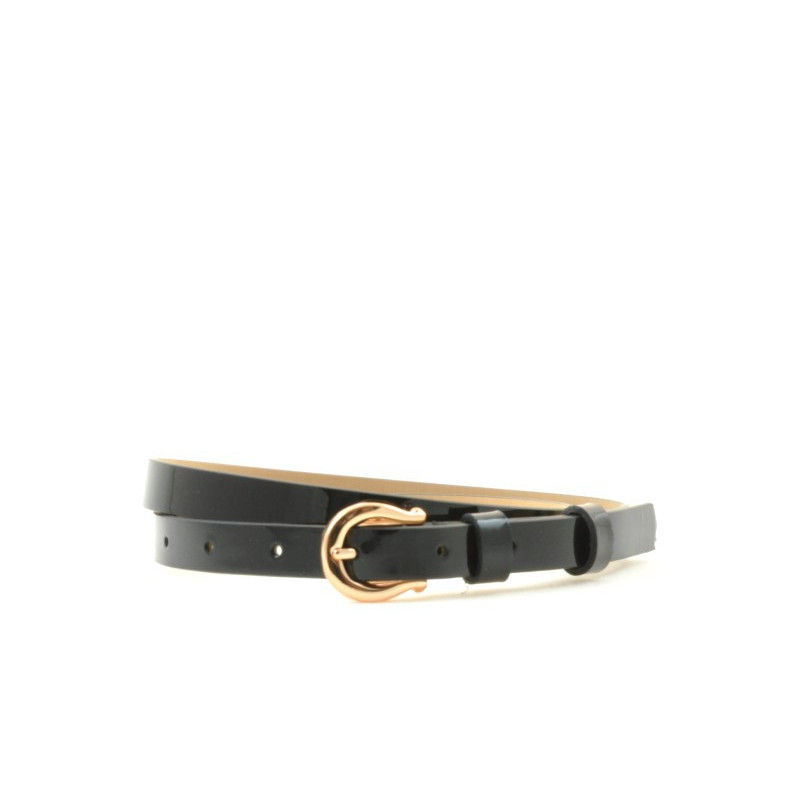 Ceinture femme 04m vernis noir