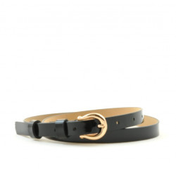 Ceinture femme 04m vernis noir