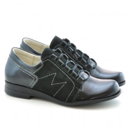 Chaussures décontractées femme 608 vernis noir combiné