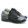 Chaussures décontractées femme 608 vernis noir combiné