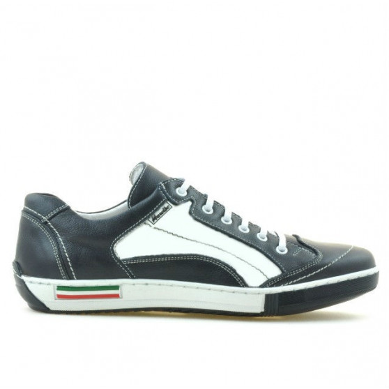 Baskets homme 707 indigo+blanc