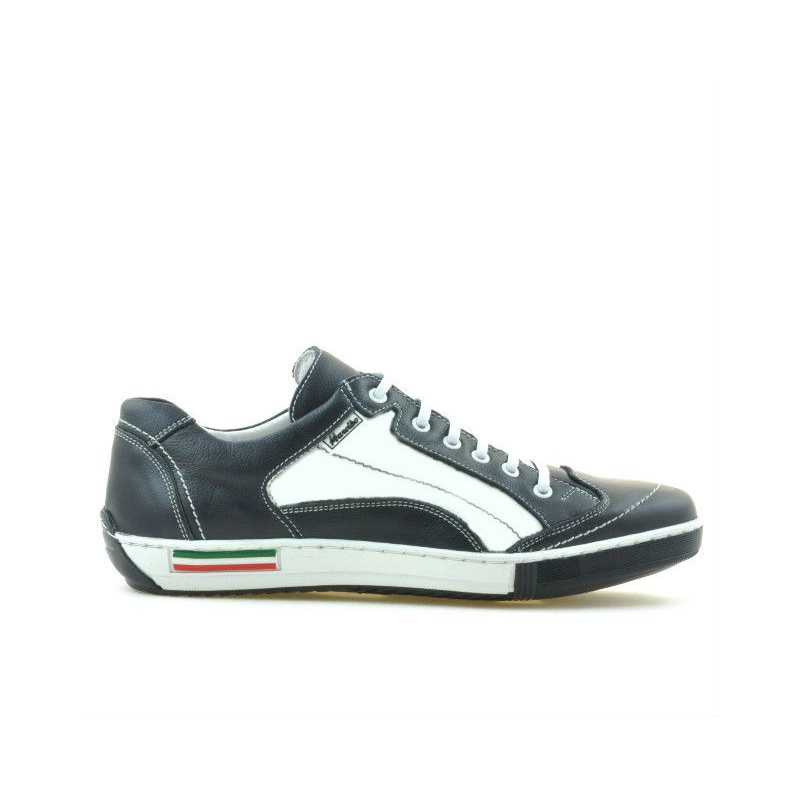 Baskets homme 707 indigo+blanc