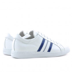 Baskets hommes 959 blanc+bleu