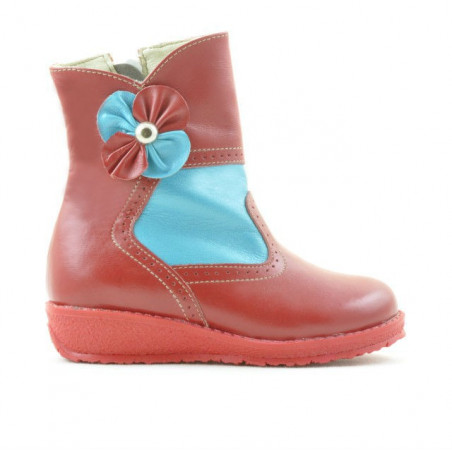 Bottes petits enfants 20c rouge+bleu