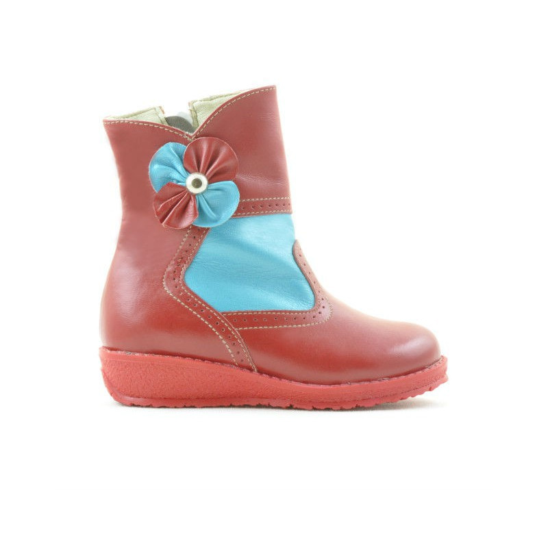 Bottes petits enfants 20c rouge+bleu