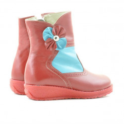 Bottes petits enfants 20c rouge+bleu